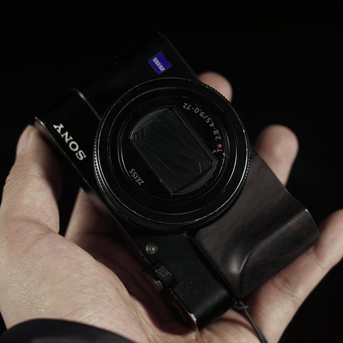 实木相机索尼RX100黑卡手柄快门按钮RX100M6 M7防滑柄RX100M5 M4 - 图2