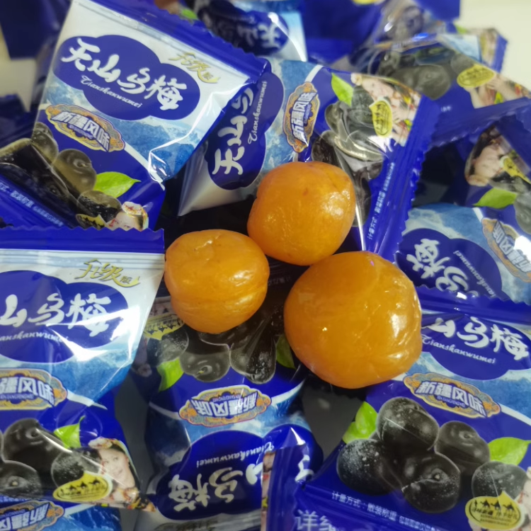 新疆特产北疆来客非喀什西梅干蓝莓干独立小包装408g零食小吃包邮 - 图0