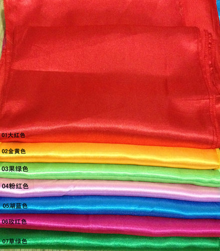 9.9包邮方形红绸布 腰鼓手娟 方巾 鼓棒绸带腰鼓红绸带可定做单块 - 图2