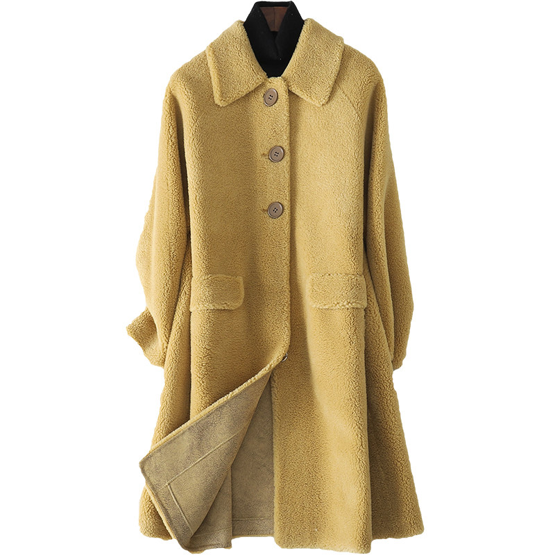 帕波仕蒂2020春季新款羊毛皮草大衣 帕波仕蒂皮草