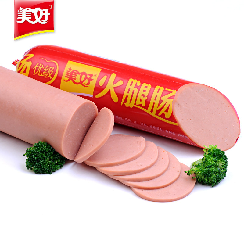 美好优级整箱批发火锅食材供火腿肠 美好食品火腿