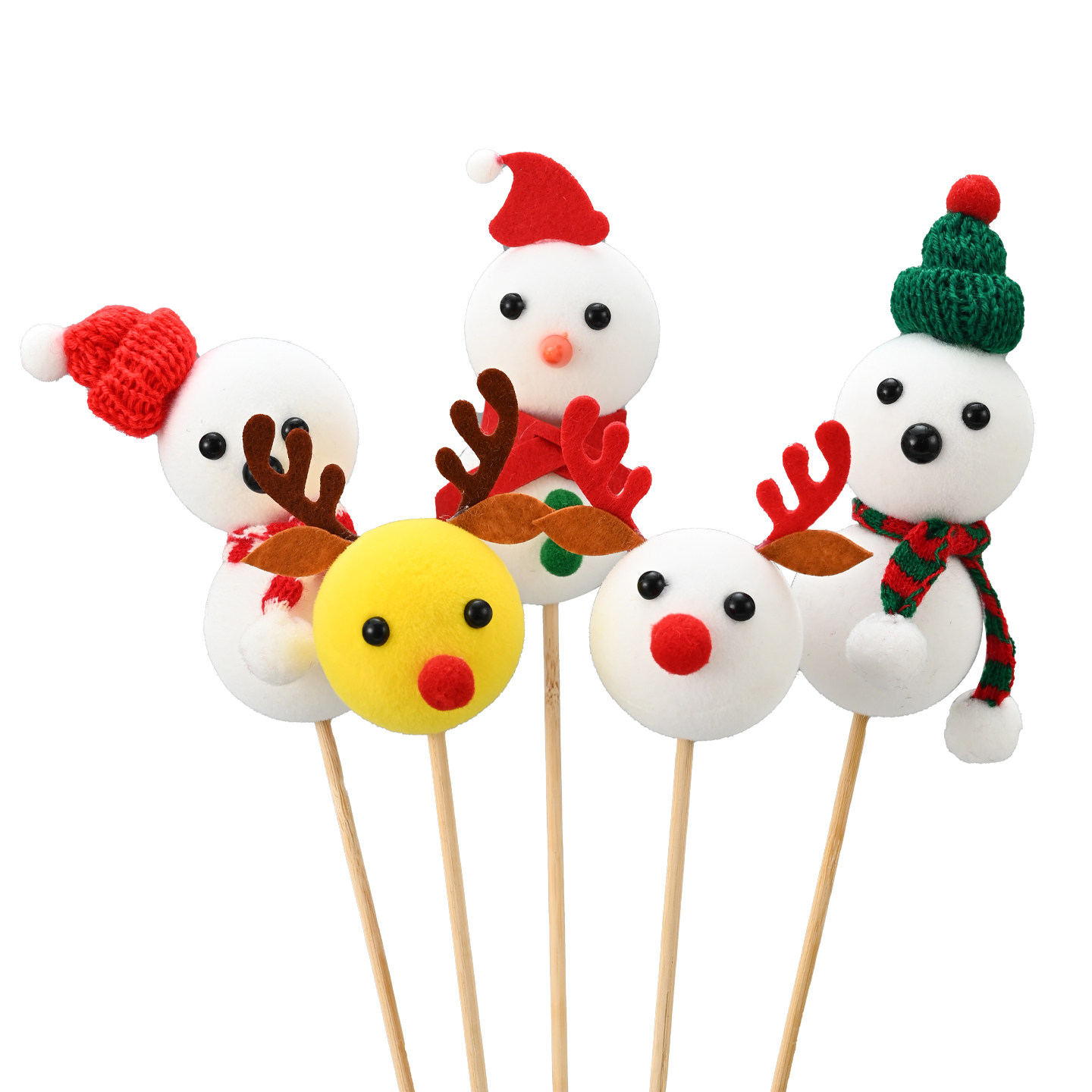 流星雨圣诞节乒乓菊表情卡通麋鹿雪人造型diy花束装饰配饰材料包,淘宝优惠券,粉丝福利购,淘宝优惠卷