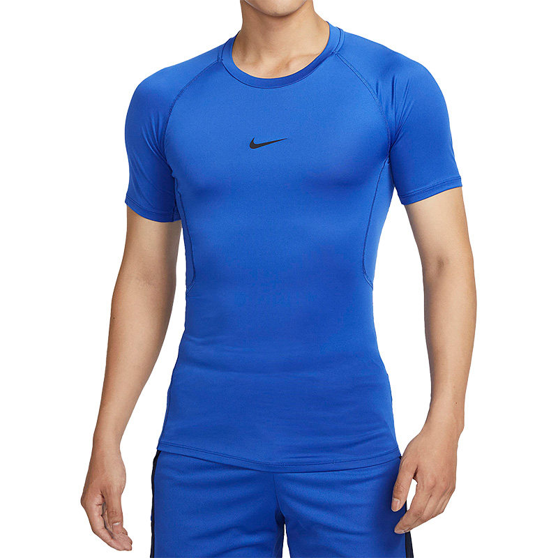 Nike/耐克正品新款男子运动训练时尚紧身短袖T恤FB7933-480,淘宝优惠券,粉丝福利购,淘宝优惠卷