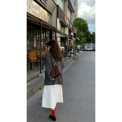 Демисезонный пиджак классического кроя для отдыха, в корейском стиле, подходит для подростков, изысканный стиль