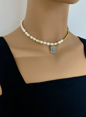 巴洛克异形项链女小众设计感锁骨链轻奢高级感颈链送礼物星芒吊坠