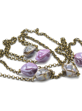 长款手工毛衣项链