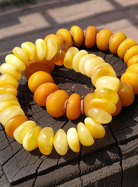 纯天然老蜜蜡男女款手串促销