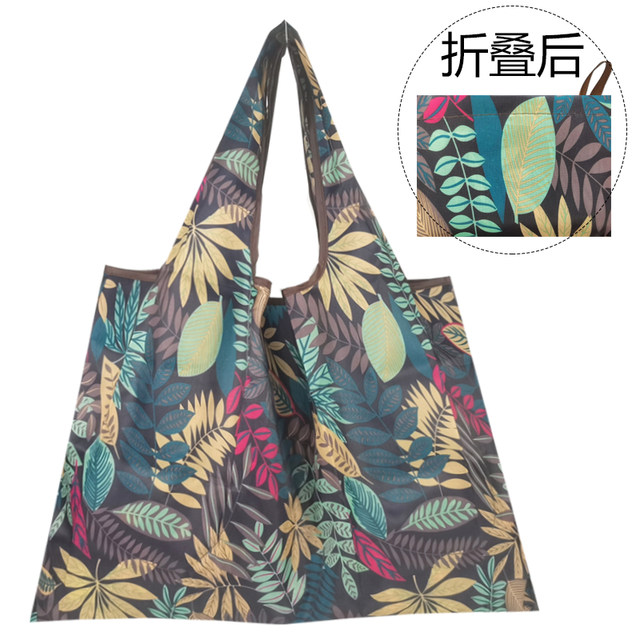 Lightweight cartoon handbag foldable storage environmentally friendly bag