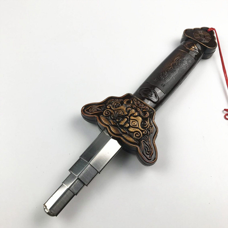 太极伸缩剑全金属不锈钢男女晨练健身折叠表演道具剑加重汉服配剑,淘宝优惠券,粉丝福利购,淘宝优惠卷