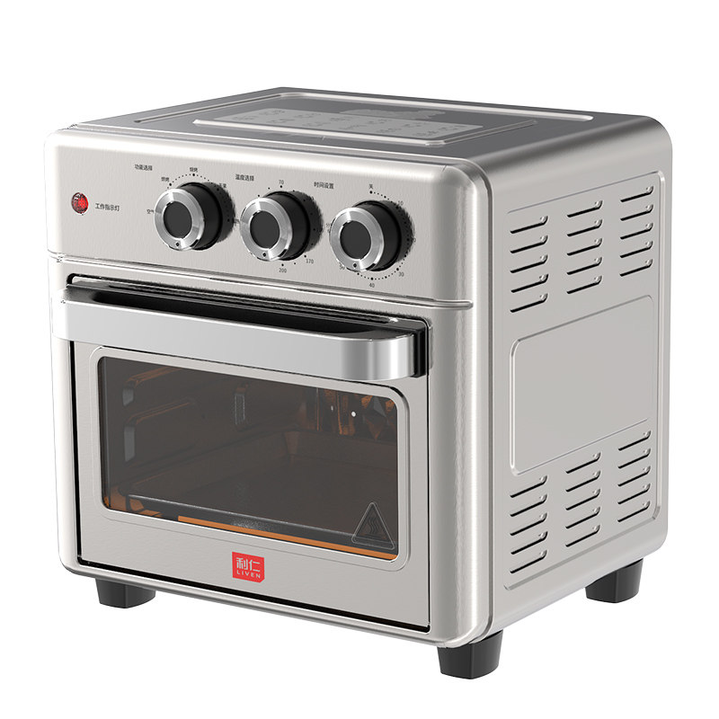 利仁小钢人不锈钢可视空气炸锅烤箱多功能一体机二合一家用电炸锅