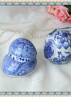 情侣书房陶瓷台面礼物摆件