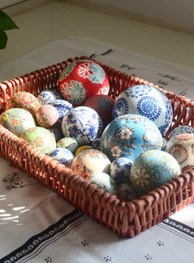 景德镇外贸陶瓷水池漂浮球摆件