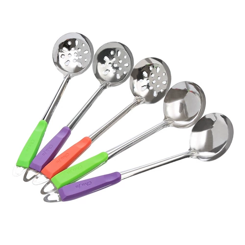 Бесплатная доставка Творческая кухня кухня густая из нержавеющая сталь ложки домашних составов набор набор скелетов горячий горшок с духом храмы длинная сила