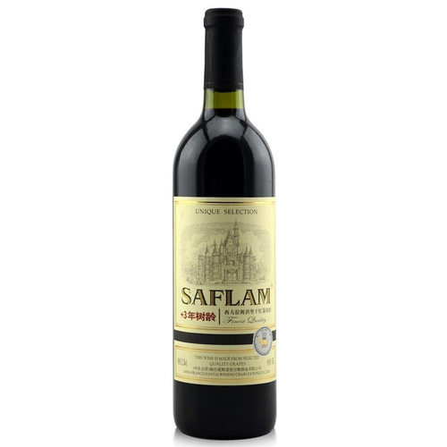 西夫拉姆（SAFLAM）红酒 酒堡干红葡萄酒3年树龄750ml*6瓶整箱装 - 图0