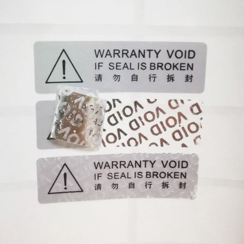 卷装打印空白标签VOID防伪贴纸防拆哑银PET不干胶定制 - 图3