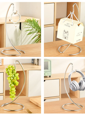 香蕉挂架304不锈钢收纳水果篮家居摆件挂钩耳机口罩创意桌面架子