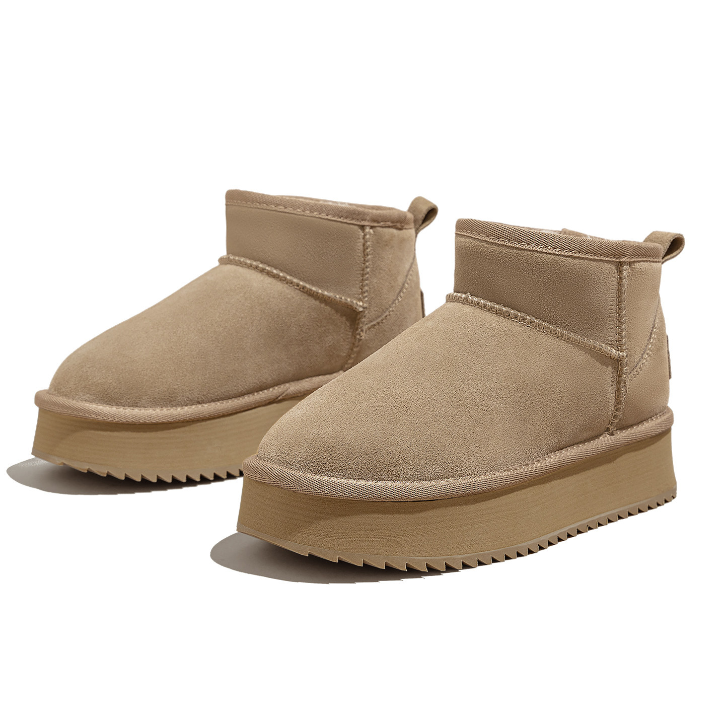 加绒厚底雪地靴女2025新款冬季内增高防水保暖加厚短靴松糕底棉鞋,淘宝优惠券,粉丝福利购,淘宝优惠卷