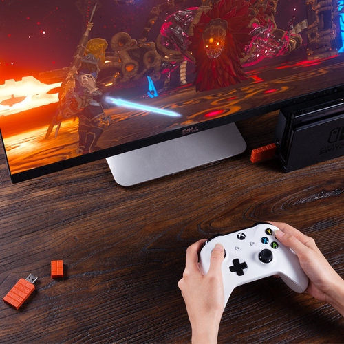 八位堂USB无线蓝牙接收器Ps4PS5 xbox手柄转换Switch游戏机电脑用 - 图1