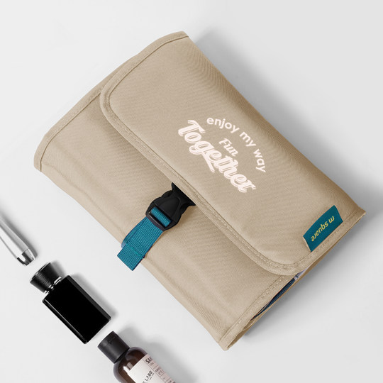 msquare旅行洗漱包男士化妆收纳便携包女出差干湿分离头等舱套装