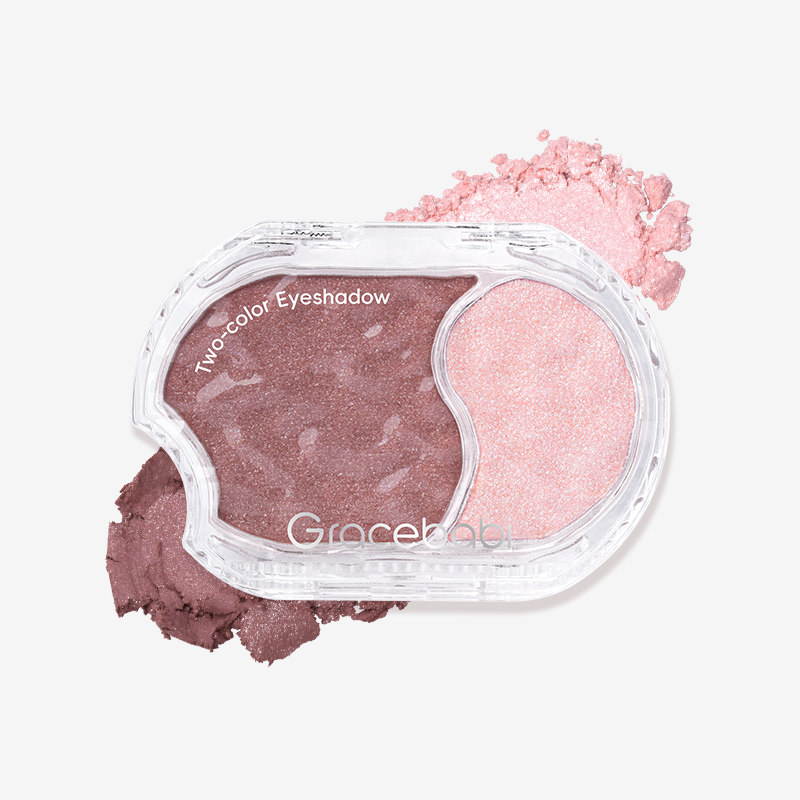 【新品】Gracebabi一抹成妆双色多用粉眼影腮红卧蚕提亮高光新手,淘宝优惠券,粉丝福利购,淘宝优惠卷