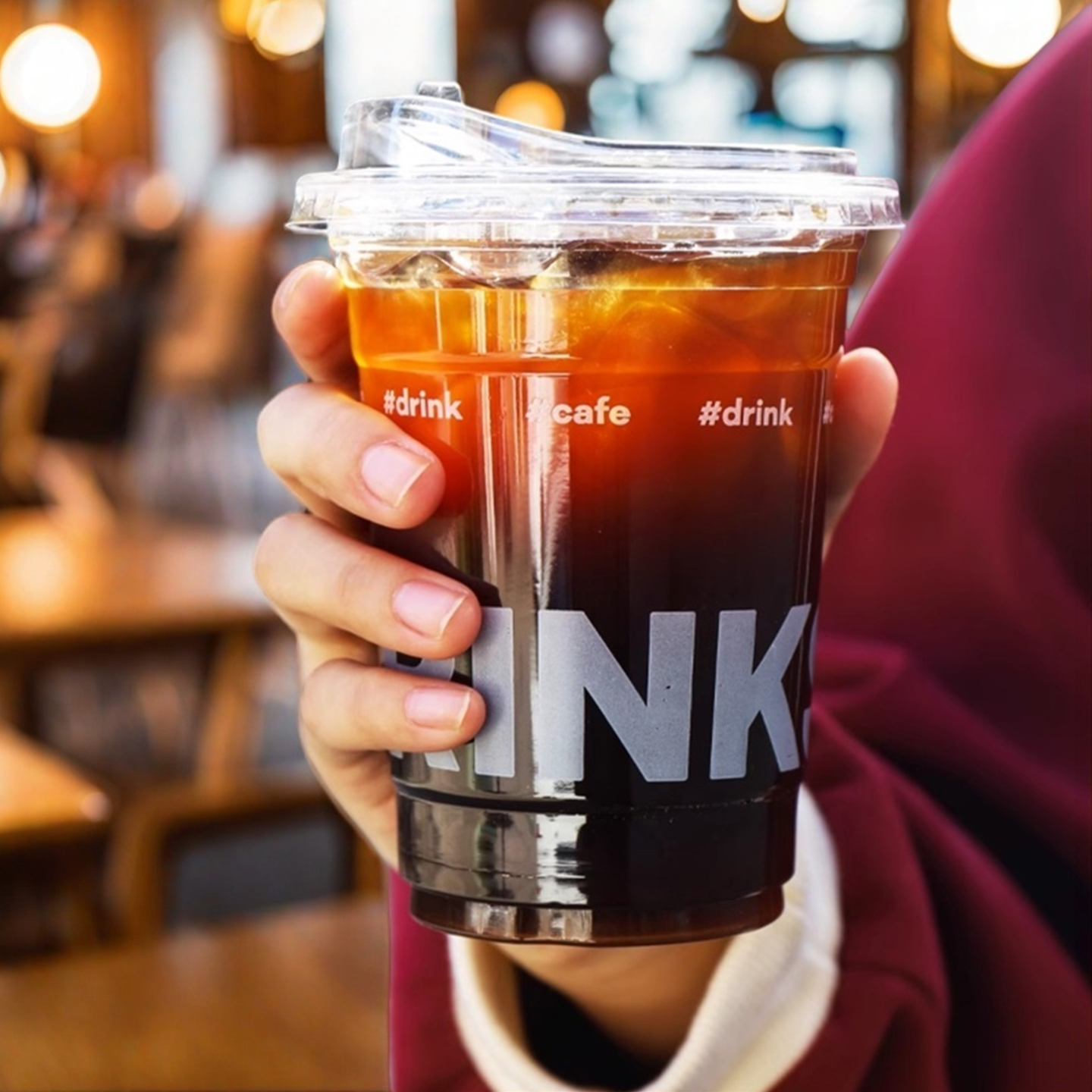 2025新款奶茶杯一次性咖啡杯子带盖pet冷饮透明食品级携带果汁杯 - 图3