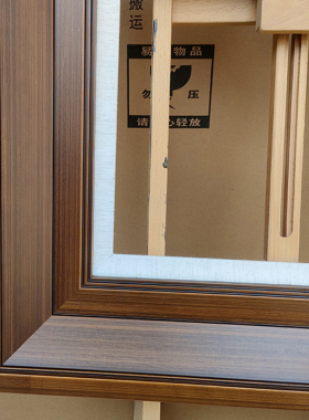 中式咖啡色纯实木画框