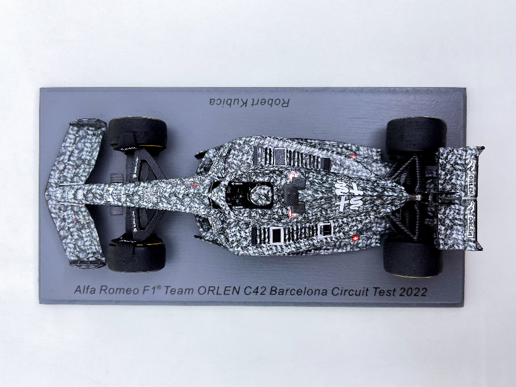 全新 SPARK F1 车模 1/43 2022 C42 库比卡 巴塞罗那 测试车 - 图1