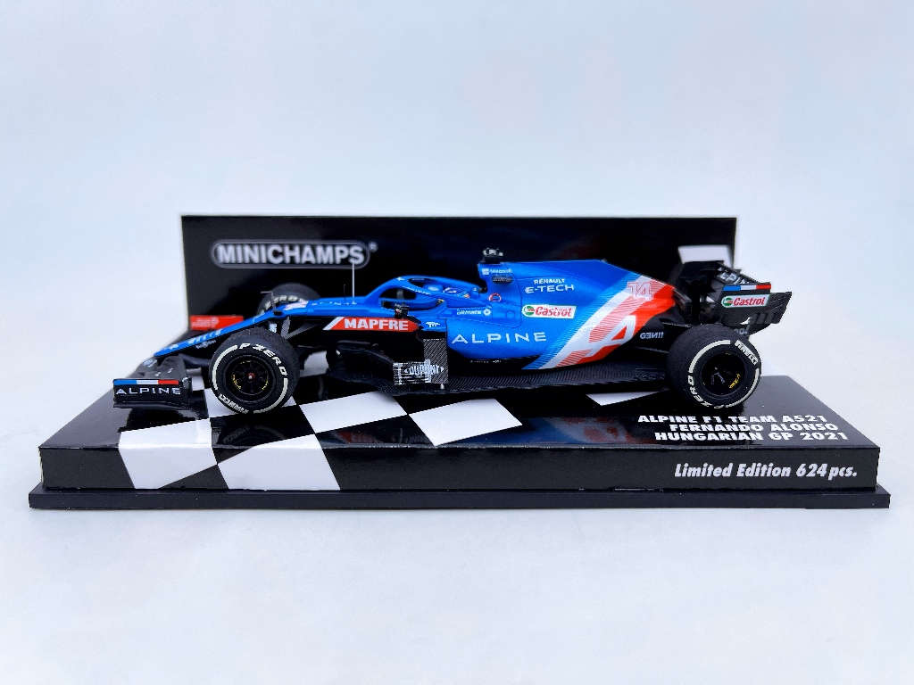 全新 迷你切 F1 车模 1/43 2021 A521 阿隆索 匈牙利 - 图1