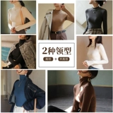 2022 Новая немецкая бархатная половина водолазки плюс бархатная утолщенная базовая рубашка для женщин с осенью и зимним модным и высококачественным ощущением