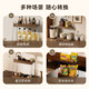 Kitchen double layer storage rack
