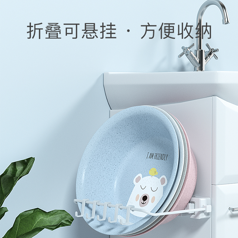 儿童脸盆家用塑料盆子可爱少女小号加厚卫生间洗衣洗脸婴儿洗脚盆-图2