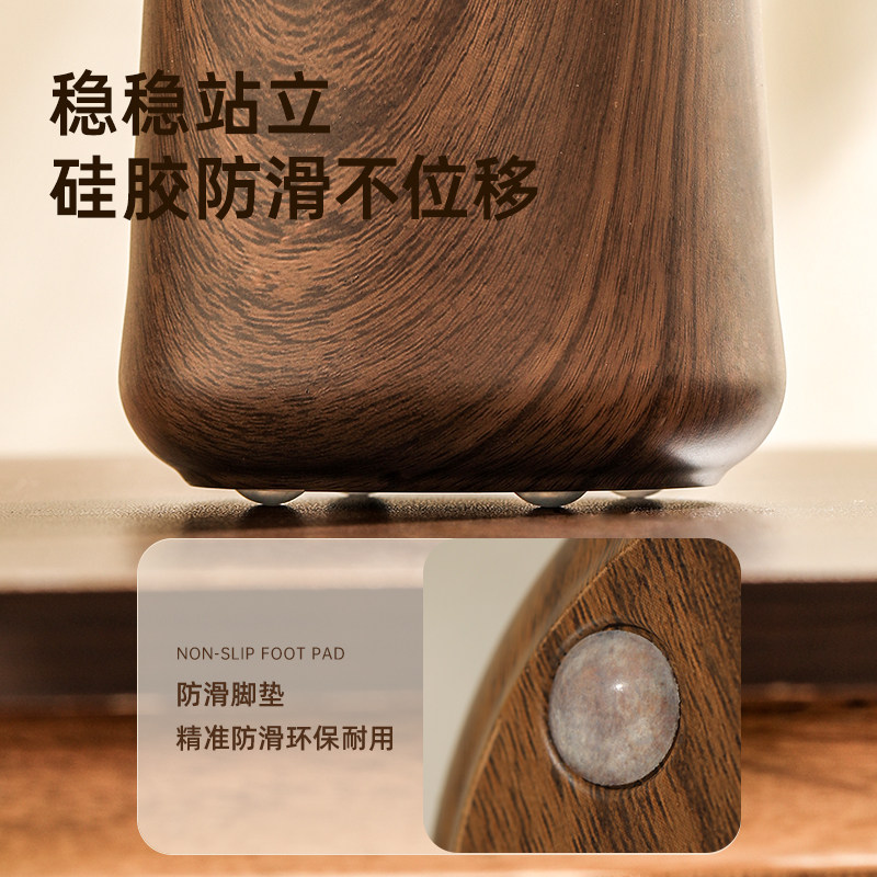 半岛良品胡桃木纹按压式起泡瓶沐浴露起泡器洗发水泡沫瓶洗手液瓶,淘宝优惠券,粉丝福利购,淘宝优惠卷