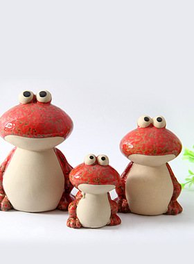 创意陶瓷工艺装饰品小摆件套装