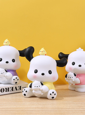 日系可爱斑点狗储蓄罐摆件