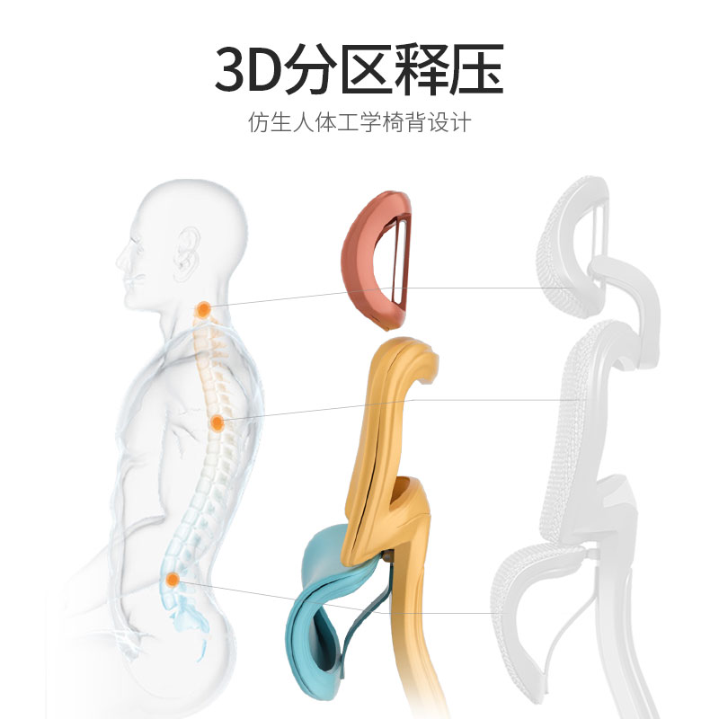 恒林开普勒电脑椅人体工学椅舒适透气座椅