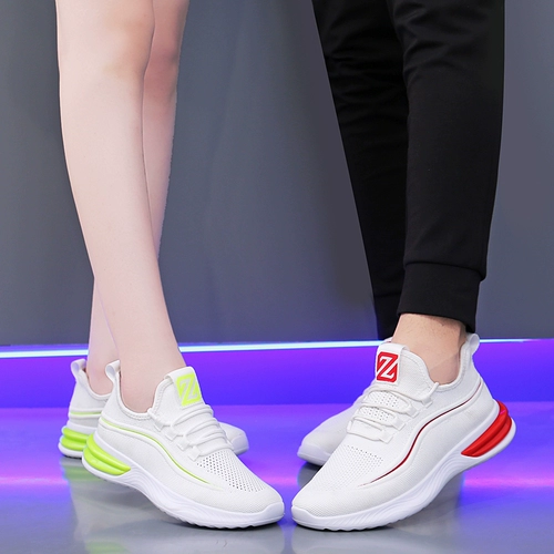 Танцующая дышащая спортивная обувь для влюбленных, коллекция 2023, мягкая подошва