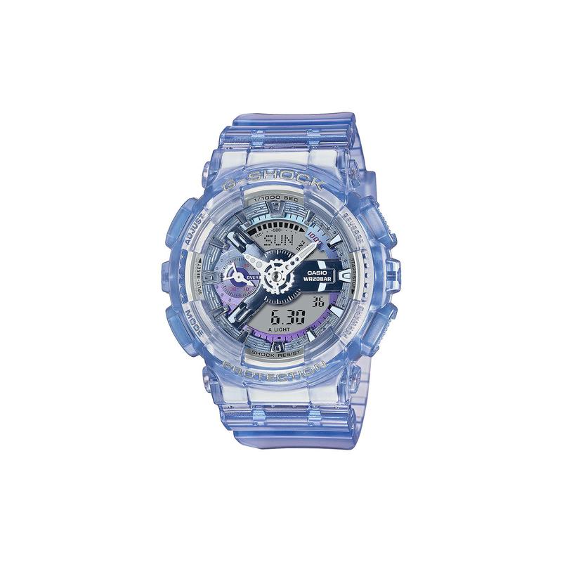 CASIO卡西欧G-SHOCK透明表带防水运动石英日韩女表GMA-S110VW-6A