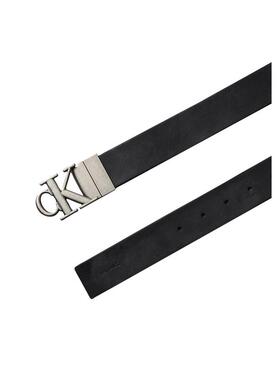 海外代购Calvin Klein/凯文克莱男士皮带双扣头礼盒装黑色针扣