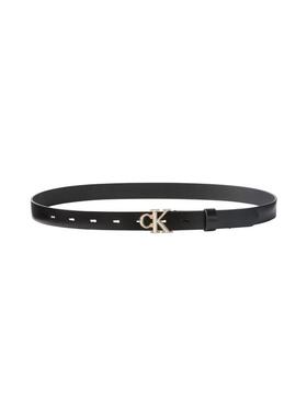 海外代购Calvin Klein/凯文克莱女士皮带收腰装饰黑色细款