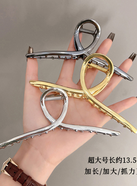 金属发量多抓夹高级感抓夹金属