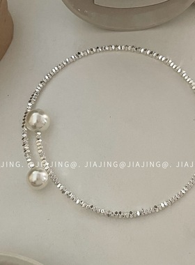 小众项圈锁骨链女珍珠