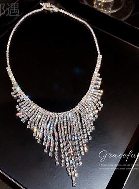 夸张锁骨链项链玉都遇女