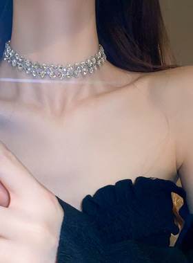 满钻项圈设计感项链玉都遇