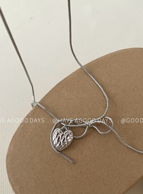 冷淡风小众设计感蛇骨项链女