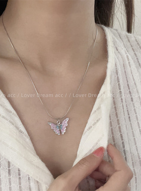 新款冷淡风锁骨链项链女钛钢