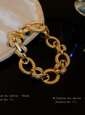 镶钻欧美手链夸张手链女