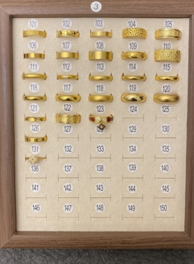 3新中式闭口戒指指环国潮风精工时尚轻奢百搭高级感精美素圈对戒