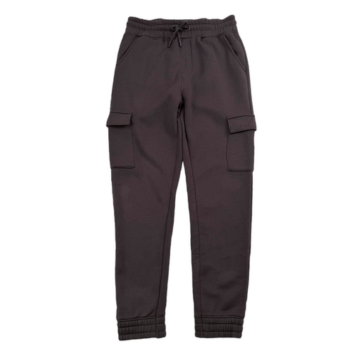 欧美单秋冬款加绒针织卫裤美式运动休闲长裤多口袋工装裤收脚裤男 - 图3