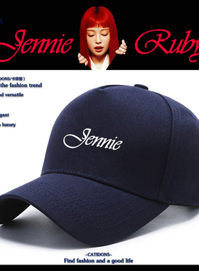 Jennie金智妮同款专辑ruby棒球帽