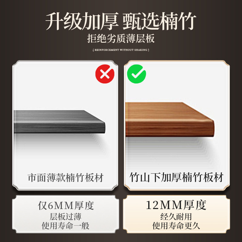 茶水柜置物架茶柜新中式博古架茶叶茶边客厅竹子餐边柜储物边柜子,淘宝优惠券,粉丝福利购,淘宝优惠卷